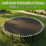 MERSCO 14FT Green Pumpkin Trampoline - All-Weather Backyard Fun