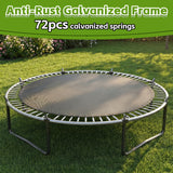MERSCO 12FT Green Pumpkin Trampoline with Basketball Hoop
