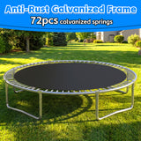 MERSCO 12FT Blue Trampoline - Reinforced Frame for Extreme Backyard Play