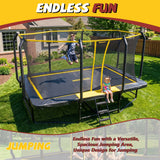 MERSCO 9x15 FT Heavy-Duty Rectangle Trampoline Park
