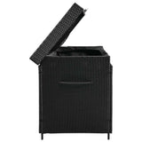 CIRUI 200 Gallon Outdoor Wicker Deck Box with Wheels Lockable Lid,Extra Large All-Weather Rattan Home Storage Box for Patio Furniture,Cushions,Pool and Garden Tools Storage - Gray