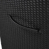 CIRUI 230 Gallon Outdoor Wicker Deck Box with Wheels Lockable Lid,Extra Large All-Weather Rattan Home Storage Box for Patio Furniture,Cushions,Pool and Garden Tools Storage - Gray