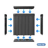 CIRUI 50 Gallon Double-Wall Resin Deck Box,Lockable Waterproof Outdoor Storage Box, 515lbs Capacity and Doubles as Seating for Patio Furniture,Garden Tools, Pool Accessories (Black)