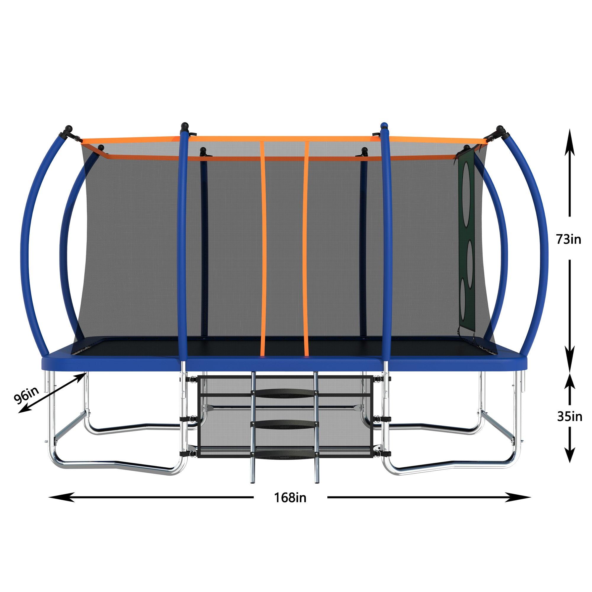 Large rectangle outdoor trampoline(FOB) - MERSCO SPORTS