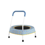 Blue Print Small Trampoline for Kids with Handle(FOB) - MERSCO SPORTS