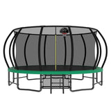 15FT Green Backyard Large Trampoline with AntiRust Coating - MERSCO SPORTS