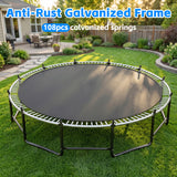MERSCO 16FT Blue Pumpkin Trampoline - Giant Backyard Fun for All