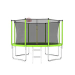 12FT Green Large Trampoline with Enclosure Net For Kids&Adults - MERSCO SPORTS