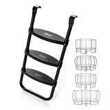 MERSCO 3-Step Universal Trampoline Ladder with Wide Non-Slip Steps - 200 lbs Capacity