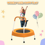Mersco 28" Trampoline for Kids Indoor Springless Trampoline with Handle Orange