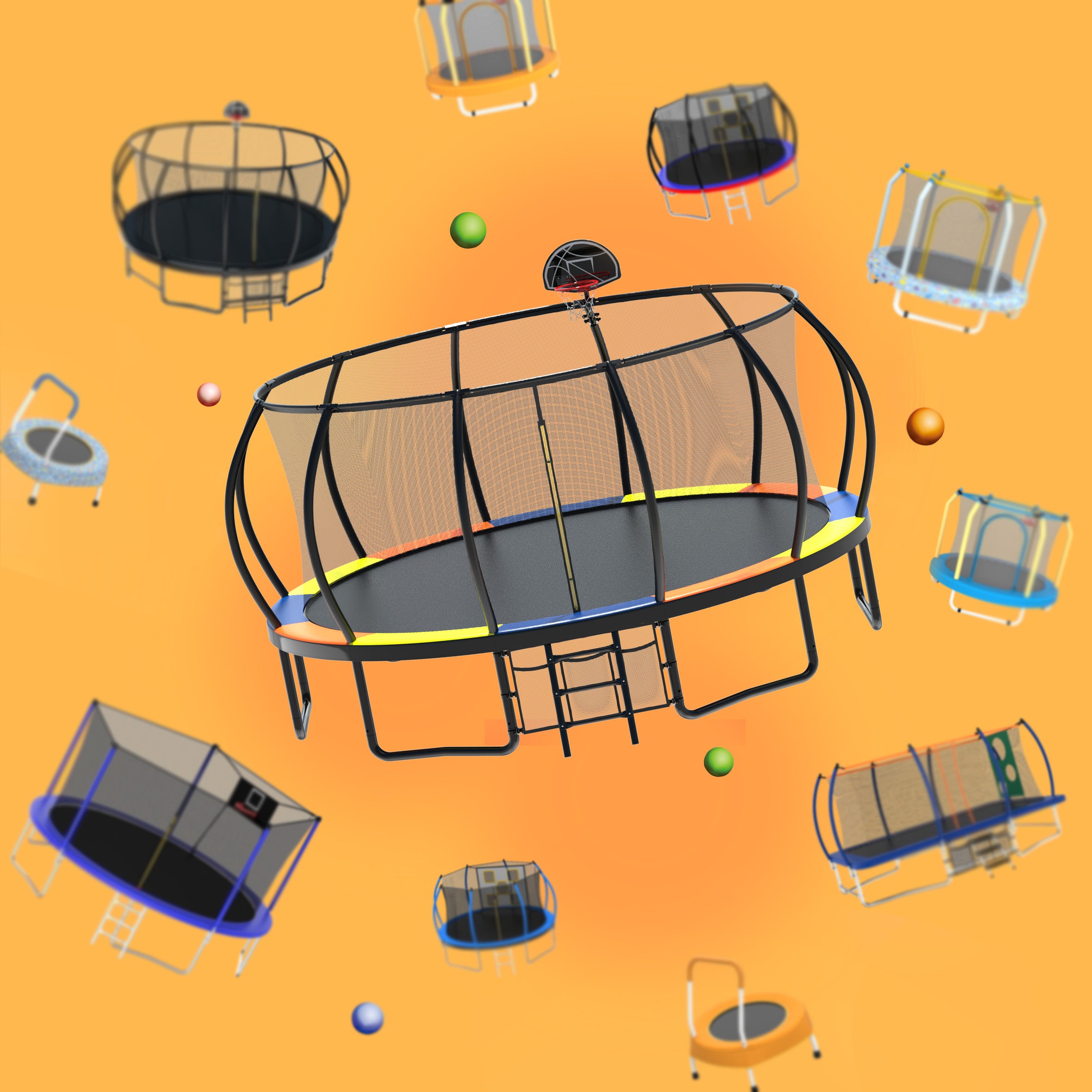 MERSCO SPORTS TD Series Outdoor Trampoline
