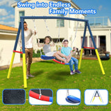 12FT Trampoline with Enclosure Net,Swing Set